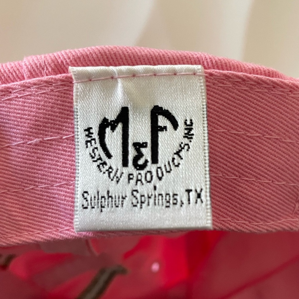 Pink Bling Horseshoe Embroidered Baseball Cap - Picture 2 of 7